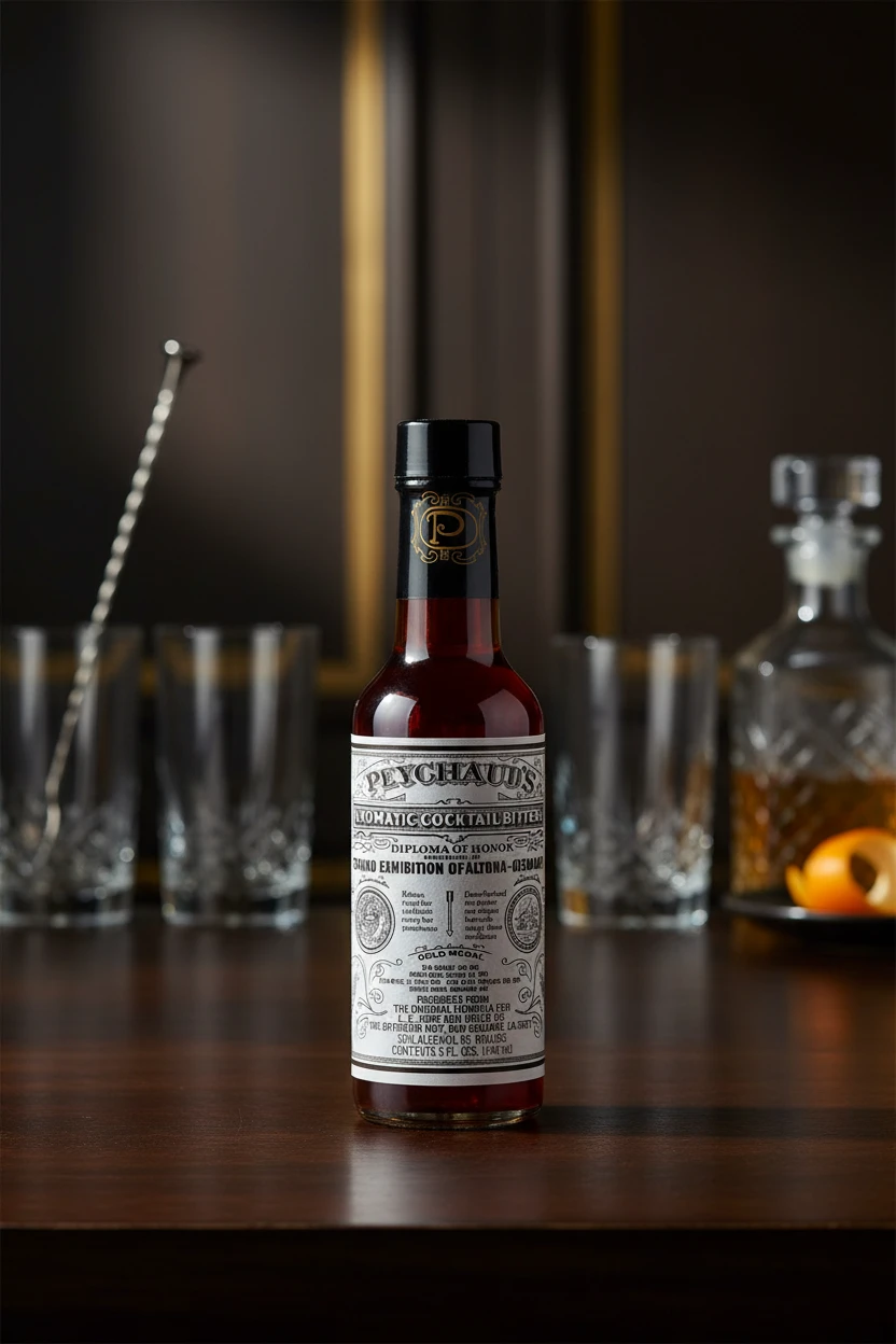 Peychaud's Aromatic Cocktail Bitter FL 14,8 62137 by PEYCHAUDS color Svart