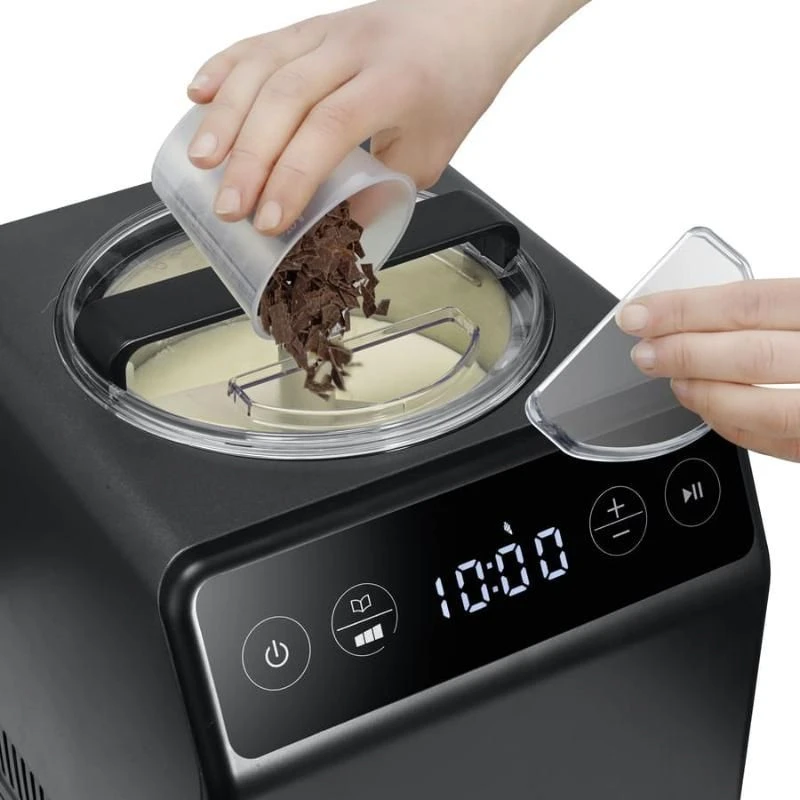 Graef Eismaschine mit Kompressor 2 L - Iron Mica GRIM706EU by Graef color Svart