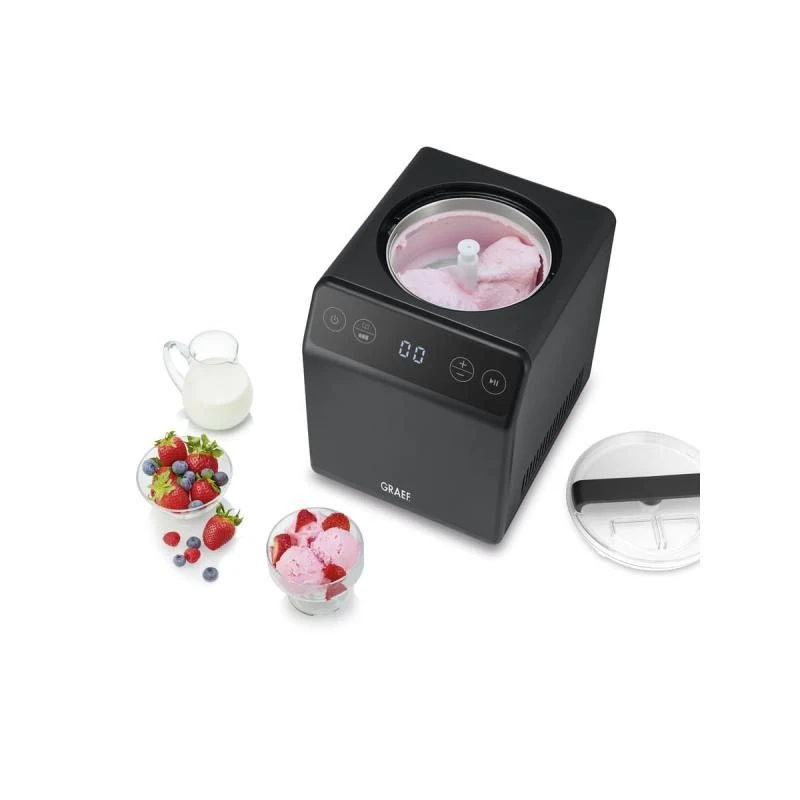 Graef Eismaschine mit Kompressor 2 L - Iron Mica GRIM706EU by Graef color Svart