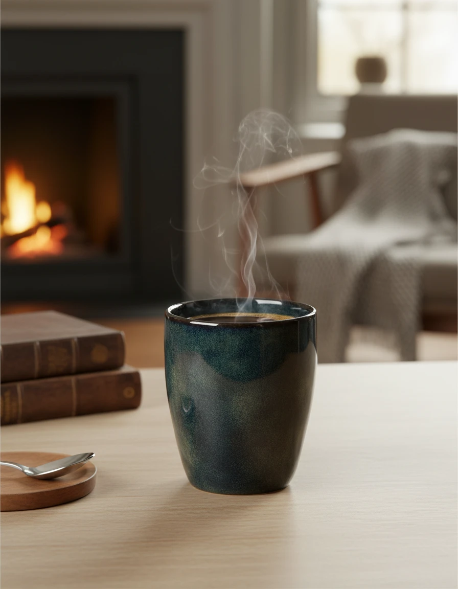 Becher Steingut 240 ml Blau Q99000010 by Koop color Blauw