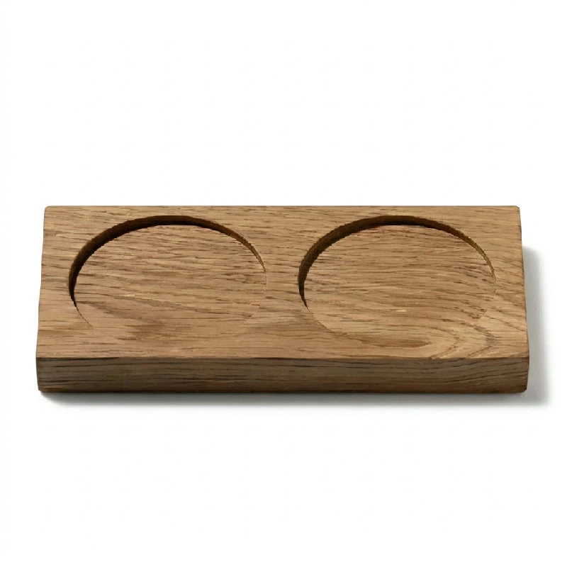 CrushGrind Tabletopper 2 Mühlenuntersetzer Eiche 23195111 by CrushGrind color Bruin