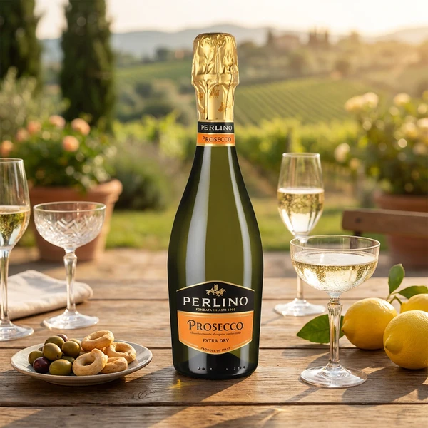 Perlino Prosecco Extra Dry FL 37,5 70005916 by Perlino color Svart
