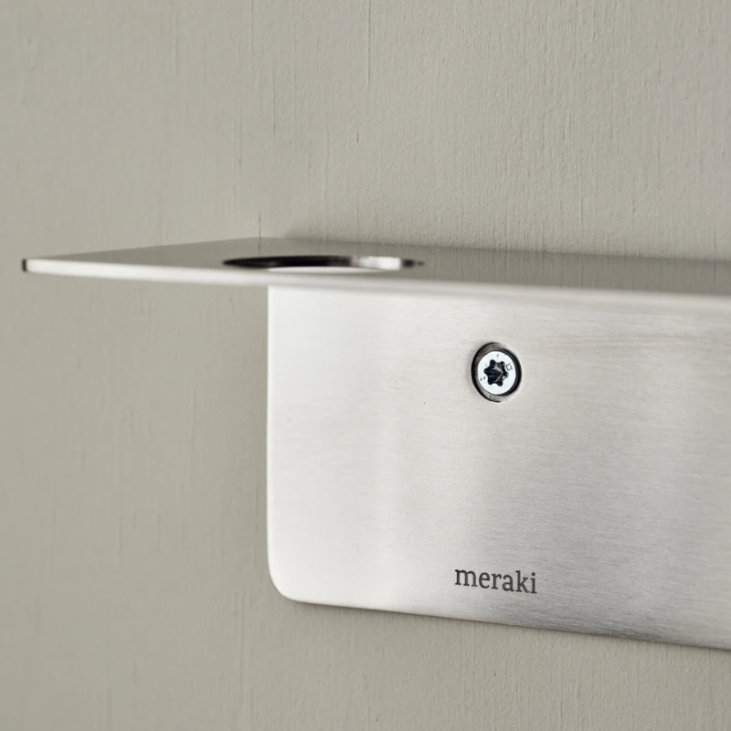 Meraki Flaschenhalterung mit Haken, Gebürstetes Silber-Finish 308580104 by Meraki color Svart