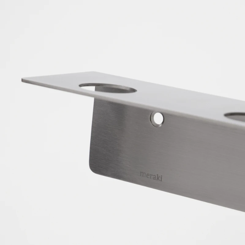 Meraki Flaschenhalterung mit Haken, Gebürstetes Silber-Finish 308580104 by Meraki color Svart