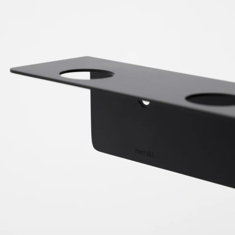 Meraki Flaschenhalter mit Haken, Gebürstetes schwarzes Finish 308580105 by Meraki color Svart