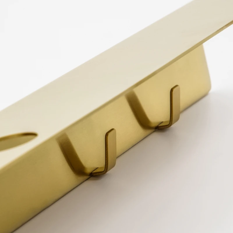Meraki Flaschenhalter mit Haken, Gebürstetes Messing-Finish 308580106 by Meraki color Svart