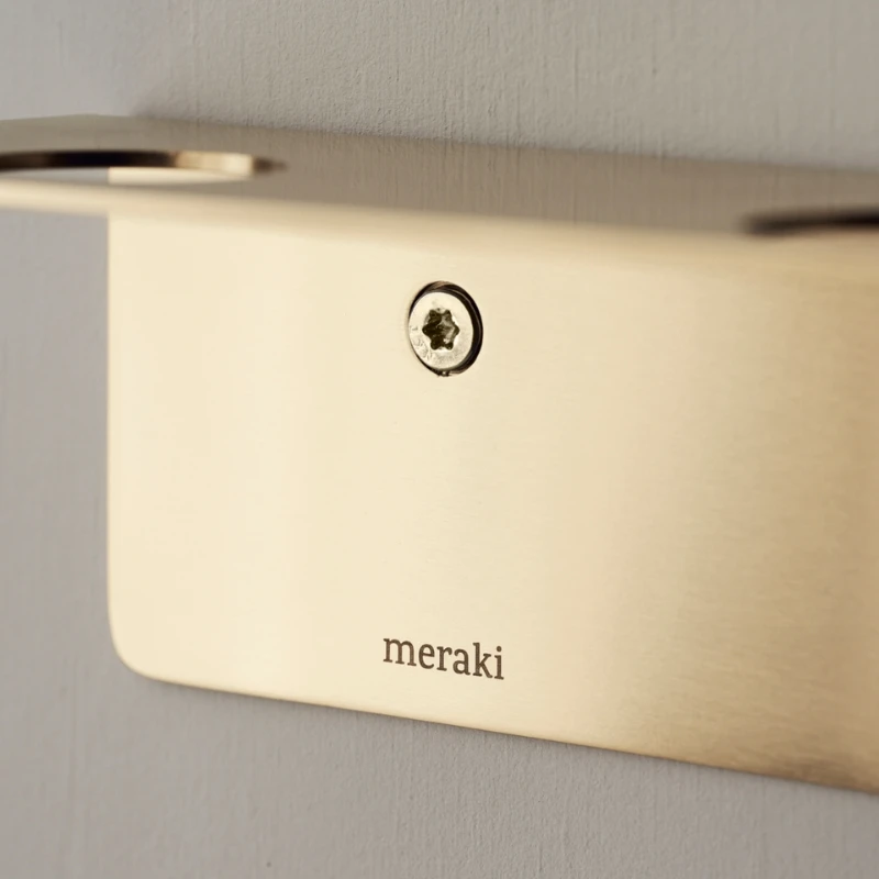 Meraki Flaschenhalter mit Haken, Gebürstetes Messing-Finish 308580106 by Meraki color Svart