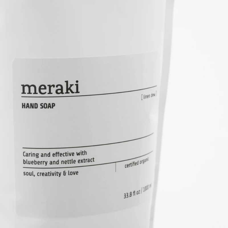 Meraki Linen Dew Handseife Refill 1000 ml, Weiß 309776002 by Meraki color Vit