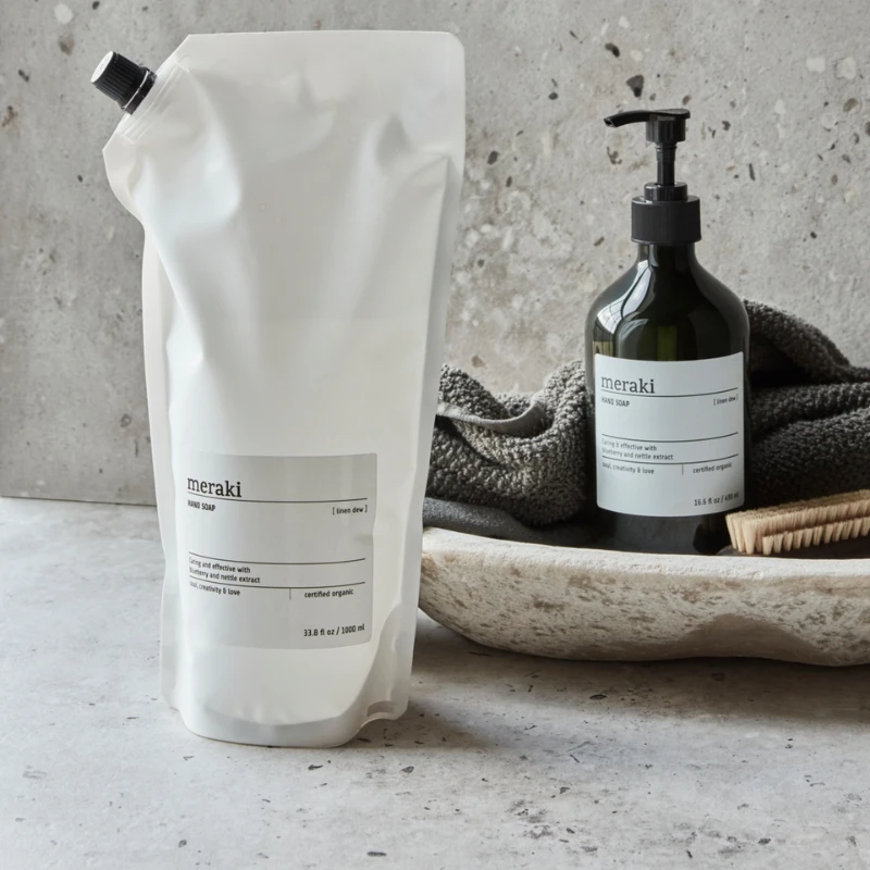 Meraki Linen Dew Handseife Refill 1000 ml, Weiß 309776002 by Meraki color Vit