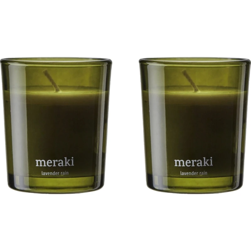 Meraki Duftkerzen, Lavender Rain, Grün 2 Stk. 366650200 by Meraki color Grön