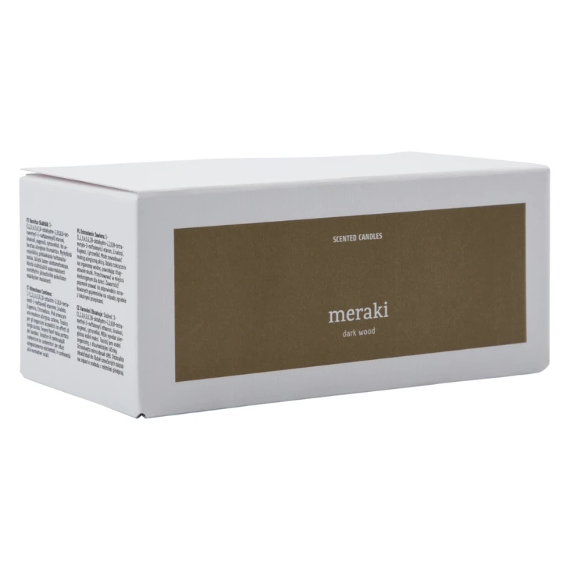 Meraki Duftkerzen, Dark Wood, Braun 2 Stk. 366650301 by Meraki color Bruin