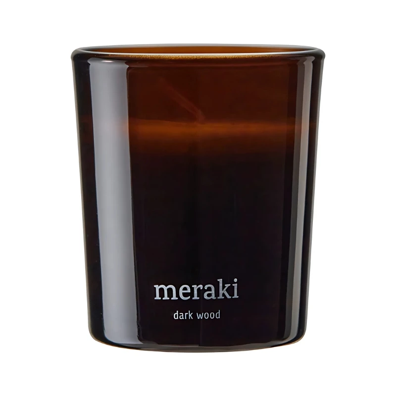 Meraki Duftkerzen, Dark Wood, Braun 2 Stk. 366650301 by Meraki color Bruin