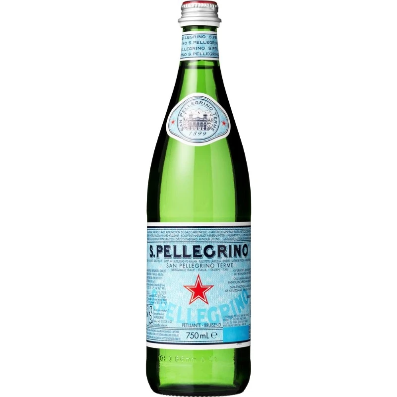 San Pellegrino Mineralwasser mit Kohlensäure 75 cl 273680 by SANPELLEGR color Svart