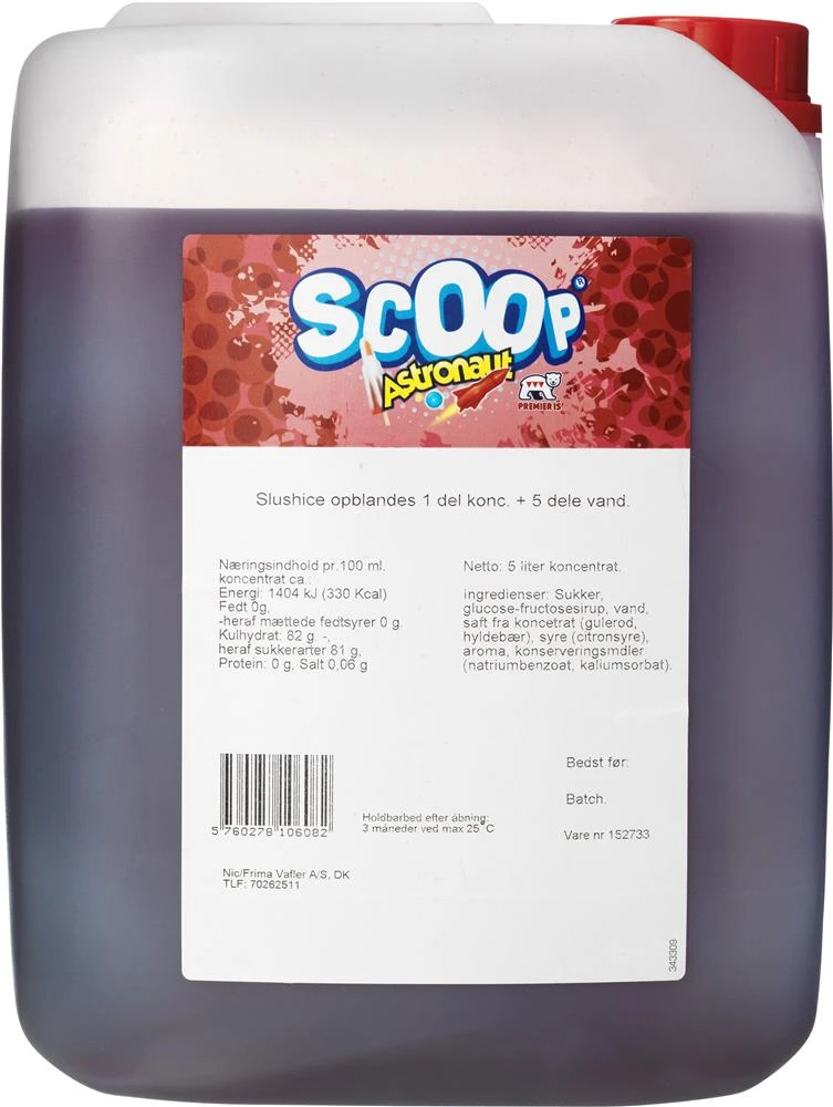 Scoop Slush-Eis Konzentrat Astronaut, 5L 65718 by SCOOP color Svart