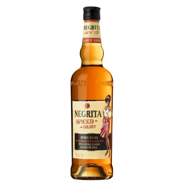 Negrita Spiced Golden Rum 70 cl 54329 by NEGRITA color Svart