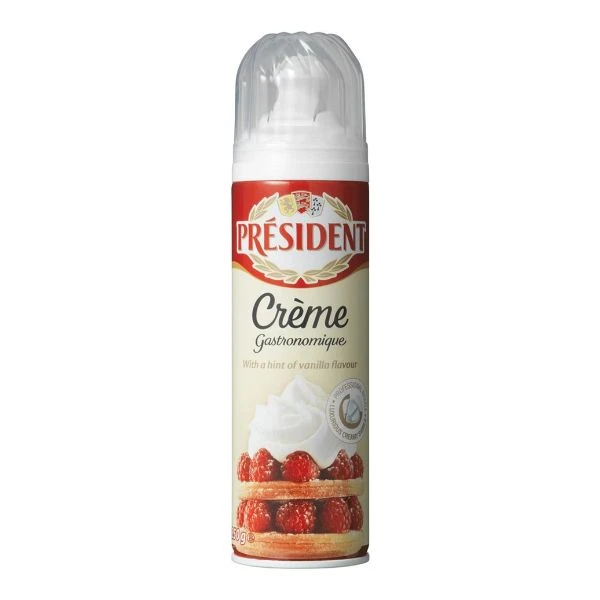 Président Sprühsahne 250 ml 311505 by Président color Svart
