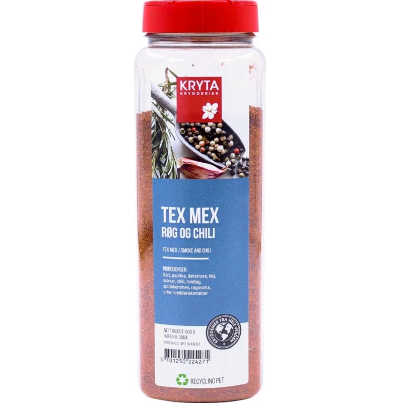 Tex-Mex Gewürz mit Rauch & Chili 600 g 202685 by KRYTA color Svart