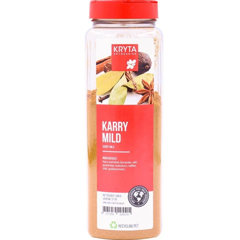 Curry mild 500 g 239041 by KRYTA color Svart