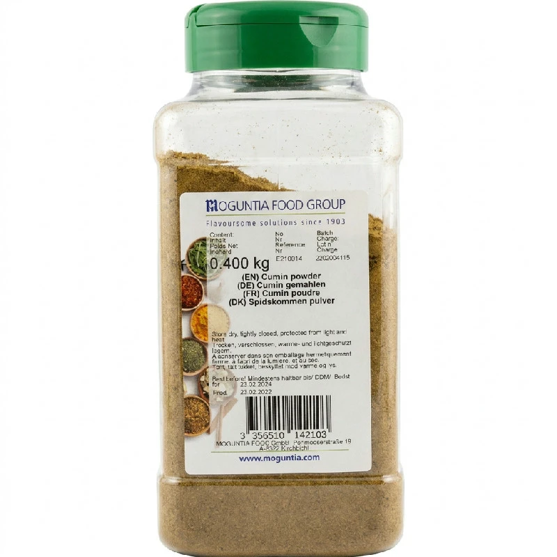 Gemahlener Kreuzkümmel in der Streudose 400 g 252192 by Moguntia color Svart