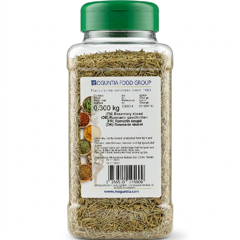 Rosmarin geschnitten in Streudose 300 g 252206 by Moguntia color Svart