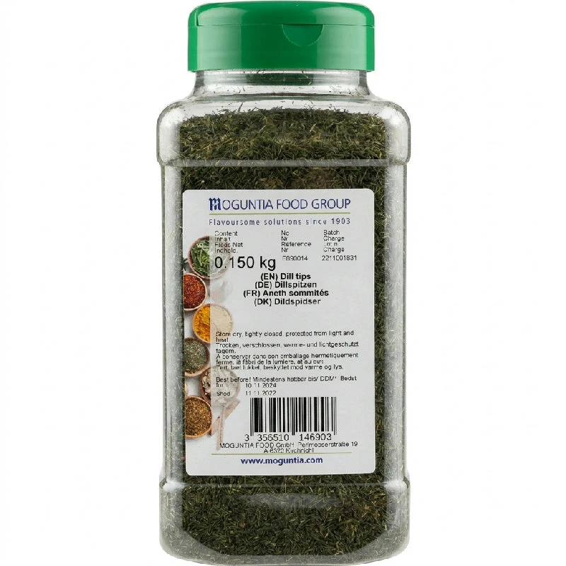 Dillspitzen in Streudose 150 g 252241 by Moguntia color Svart