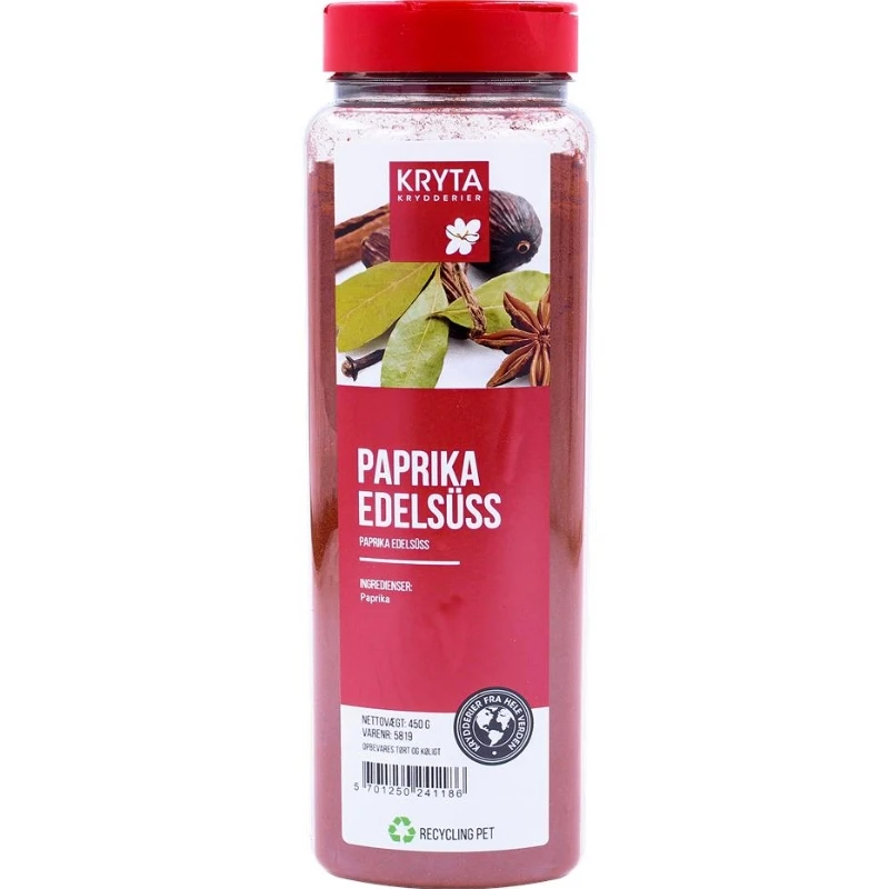 Paprika edelsüß 450 g 296177 by KRYTA color Svart