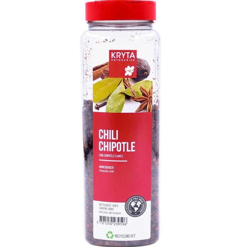 Chipotle Chiliflocken 300 g 299785 by KRYTA color Svart