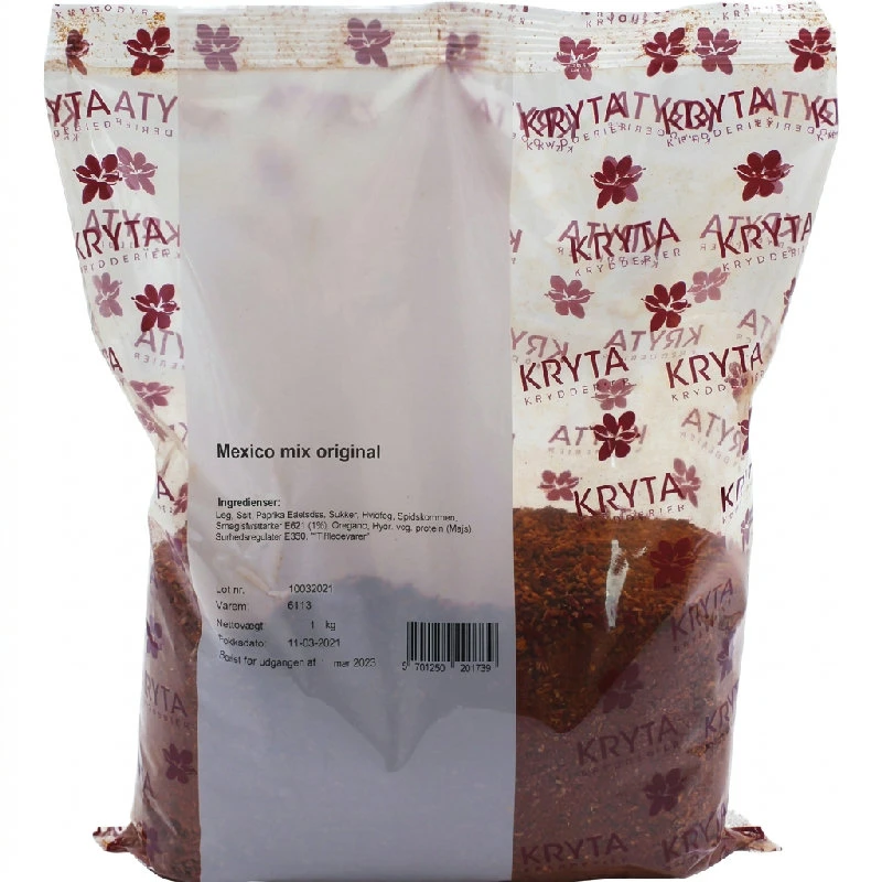 Mexico Gewürzmischung 1 kg 318820 by KRYTA color Svart