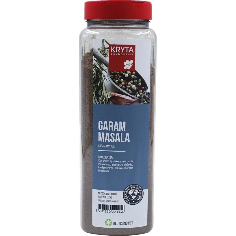 Garam Masala 400 g 344643 by KRYTA color Svart