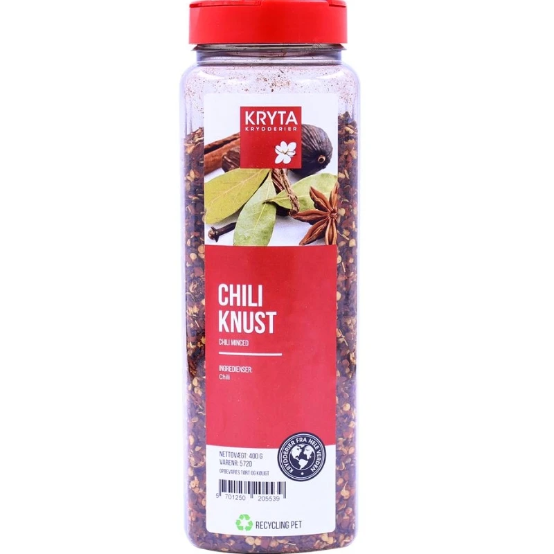 Chili geschrotet 350 g 349619 by KRYTA color Svart