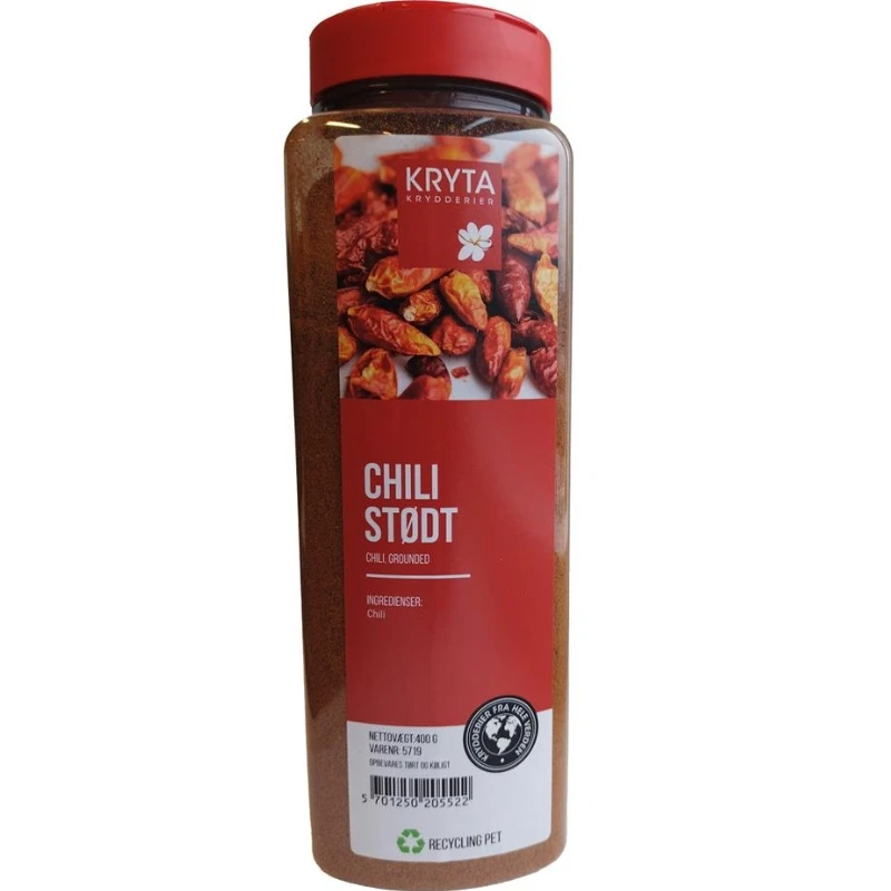 Chili gemahlen 400 g 356922 by KRYTA color Svart