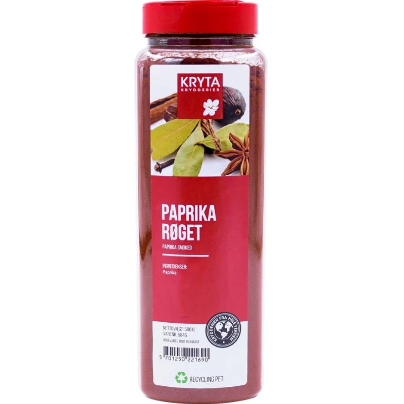 Geräuchertes Paprikapulver 450 g 357758 by KRYTA color Svart
