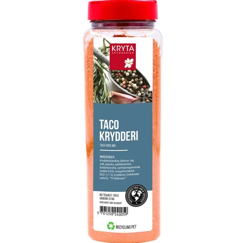Taco Gewürzmischung 550 g 367473 by KRYTA color Svart