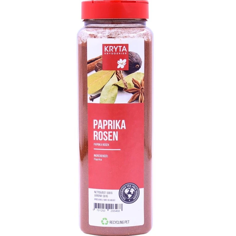 Rosenpaprika 500 g 78402 by KRYTA color Svart