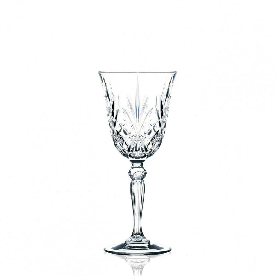 RCR Melodia Rotweingläser 27 cl 6 Stk. Glas0103 by RCR Glas color Svart