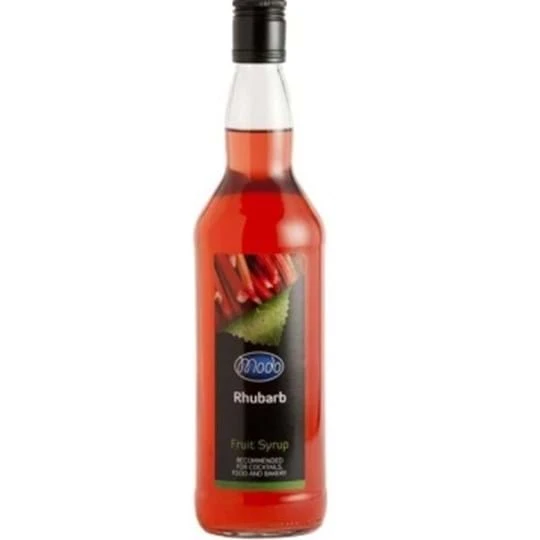 Modo Rhabarber Sirup, PET FL 75 M26 by MODO color Svart
