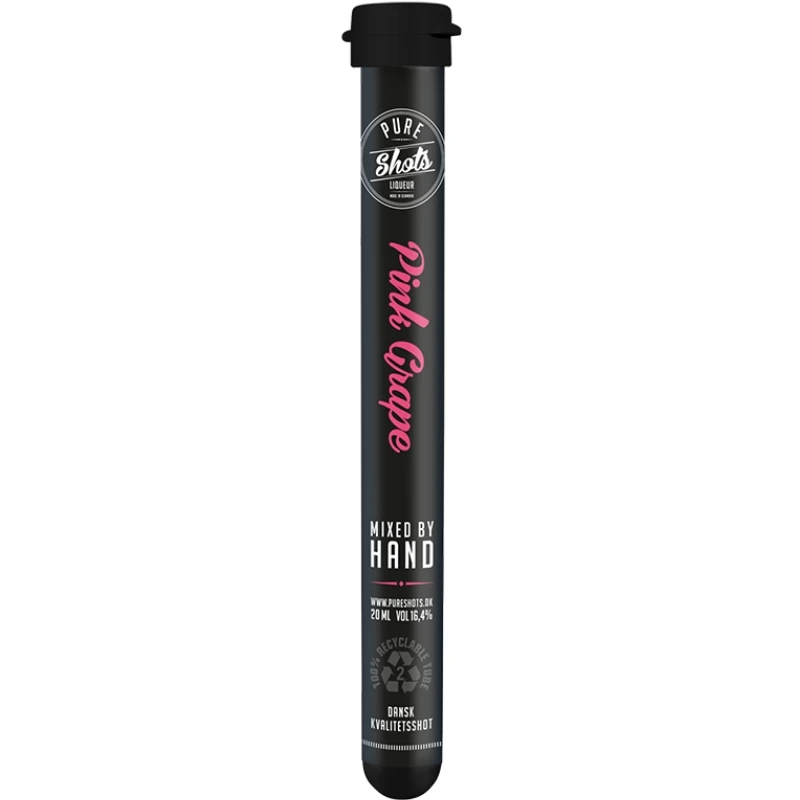 Pure Pink Grape Shot (50x2cl RØR) 64240 by PURE color Svart