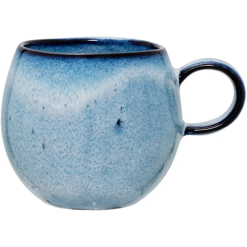 Sandrine Tasse, Blau, Steingut 17905967 by Bloomingville color Blauw