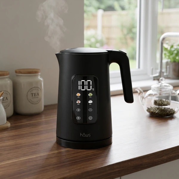 Hâws Digitaler Wasserkocher mit 5 Temperaturstufen 2200W 30-WKL29 by Hâws color Svart