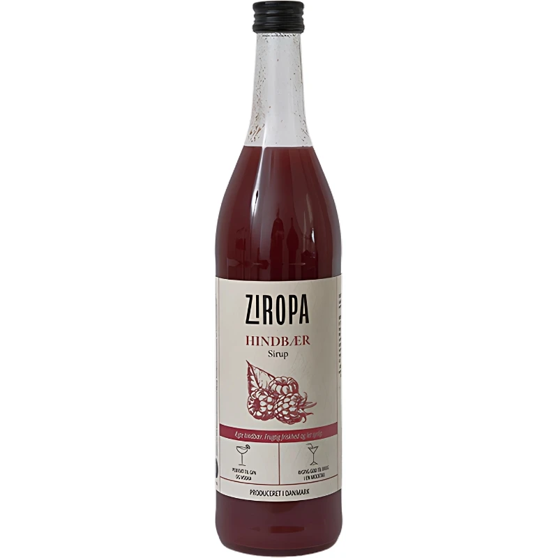 Ziropa Dansk Hindbær Sirup 70 cl 61457 by Ziropa color Svart