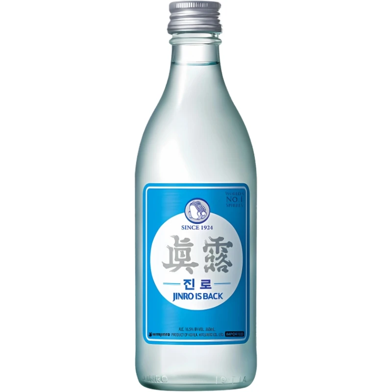 Jinro Chamisul "ist zurück" Soju FL 35 63646 by Jinro color Svart
