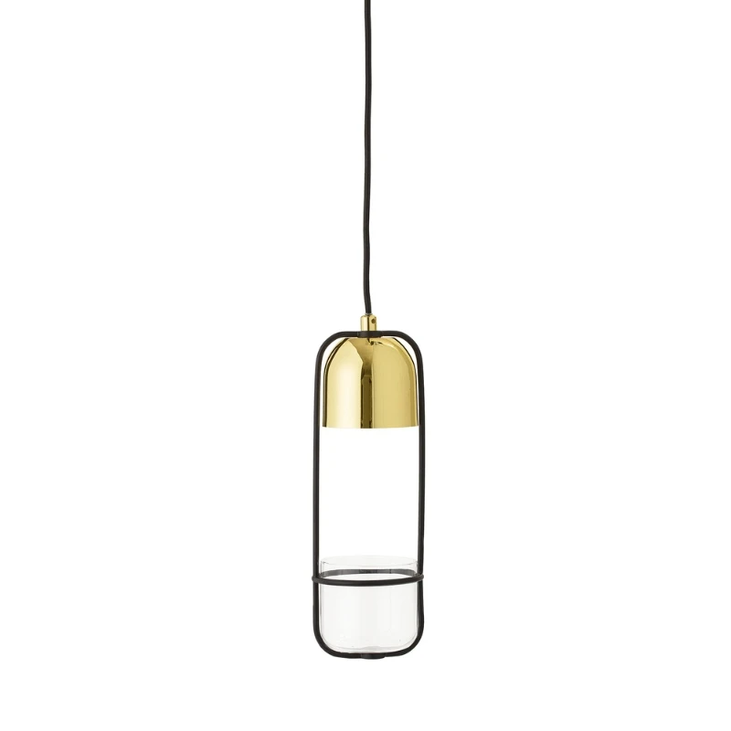 Gullak Pendelleuchte, Gold, Metall 68801022 by Bloomingville color Svart