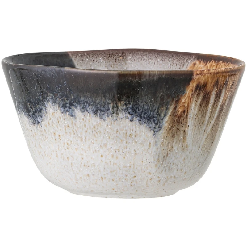 Jules Schale, Grau, Steingut 82046909 by Bloomingville color Svart