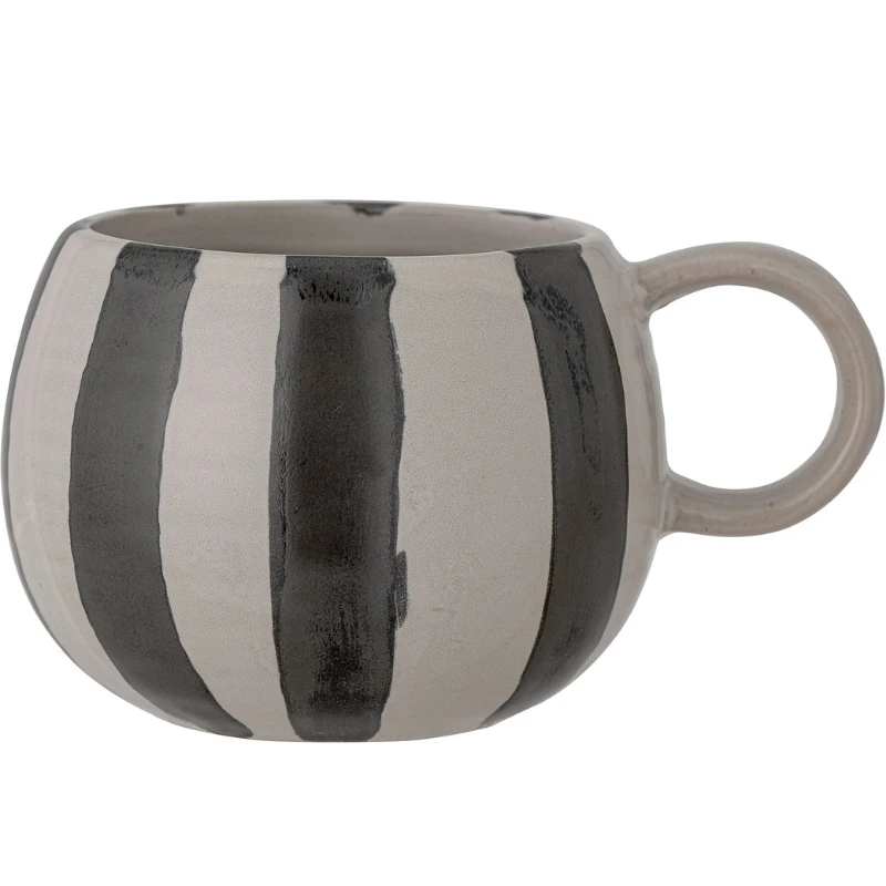 Serina Becher, Schwarz, Steingut 82052746 by Bloomingville color Svart