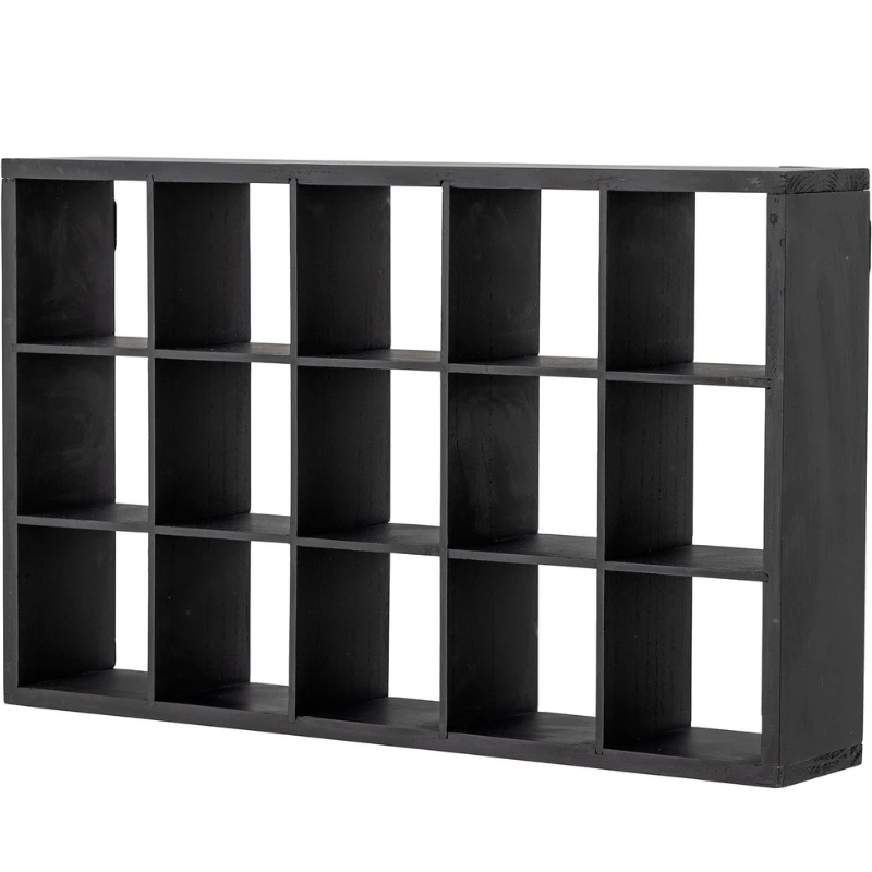 Olinn Wandregal, Schwarz, Kiefer 82059665 by Bloomingville color Svart