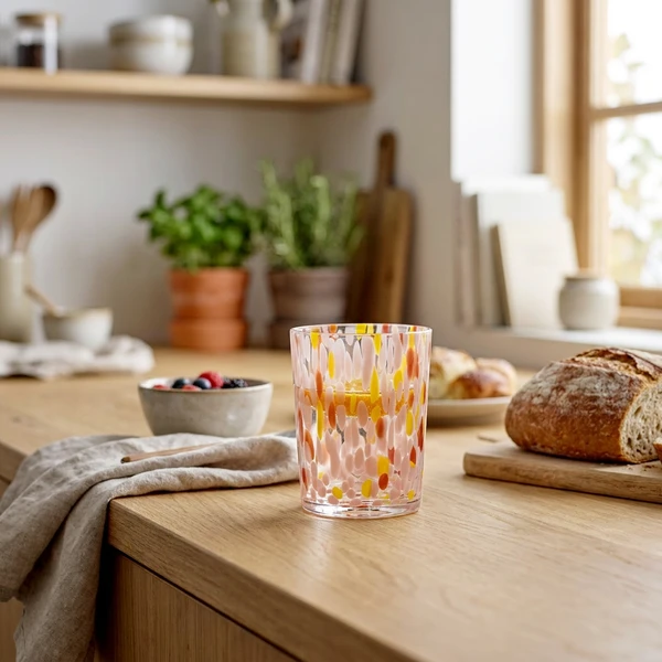 Lilya Trinkglas, Rosa, Glas 82060870 by Bloomingville color Svart
