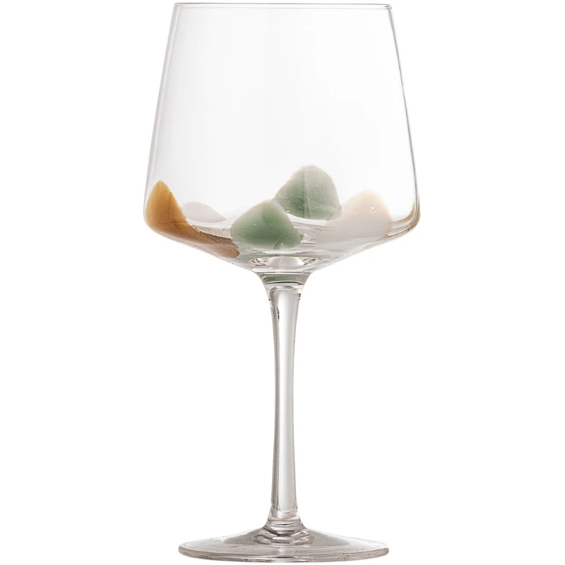 Gildor Weinglas, Braun, Glas 82061334 by Bloomingville color Svart