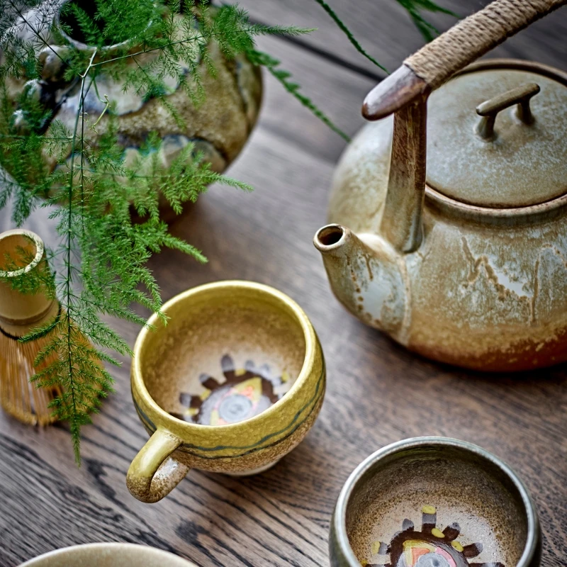 Ikigai Teekanne, Braun, Steingut 82061428 by Bloomingville color Svart