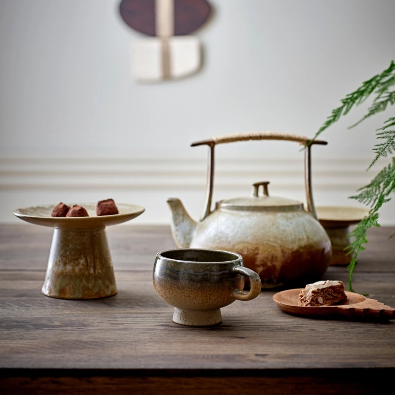 Ikigai Teekanne, Braun, Steingut 82061428 by Bloomingville color Svart