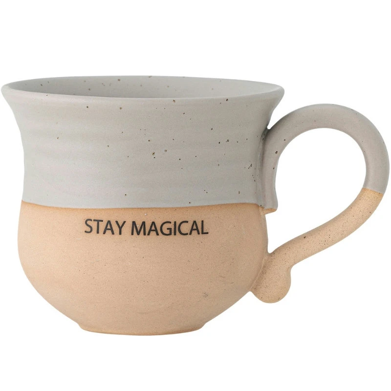 Claire Tasse, Grau, Steingut 82062536 by Bloomingville color Svart